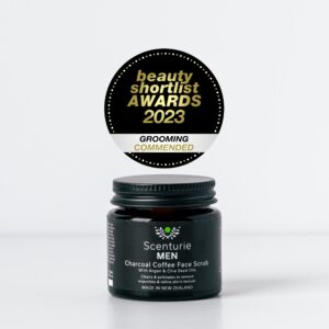 charcoal coffee face scrub